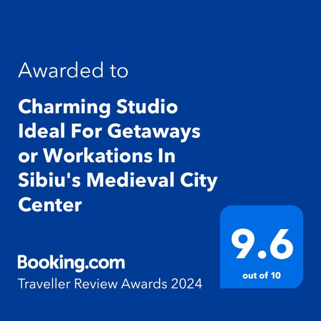 Charming Studio Ideal For Getaways Or Workations In Sibiu'S Medieval City Center Exterior foto
